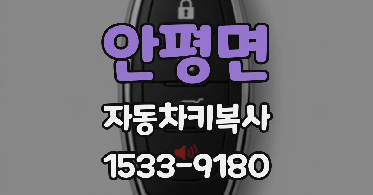 안평면 자동차키복사