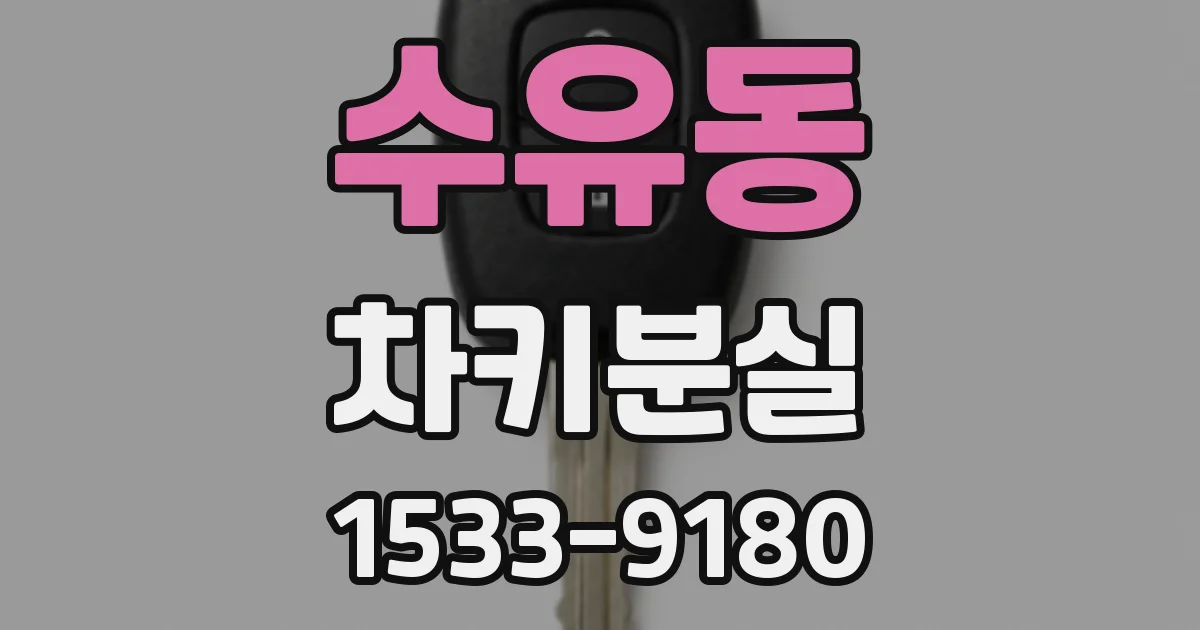 수유동 차키분실