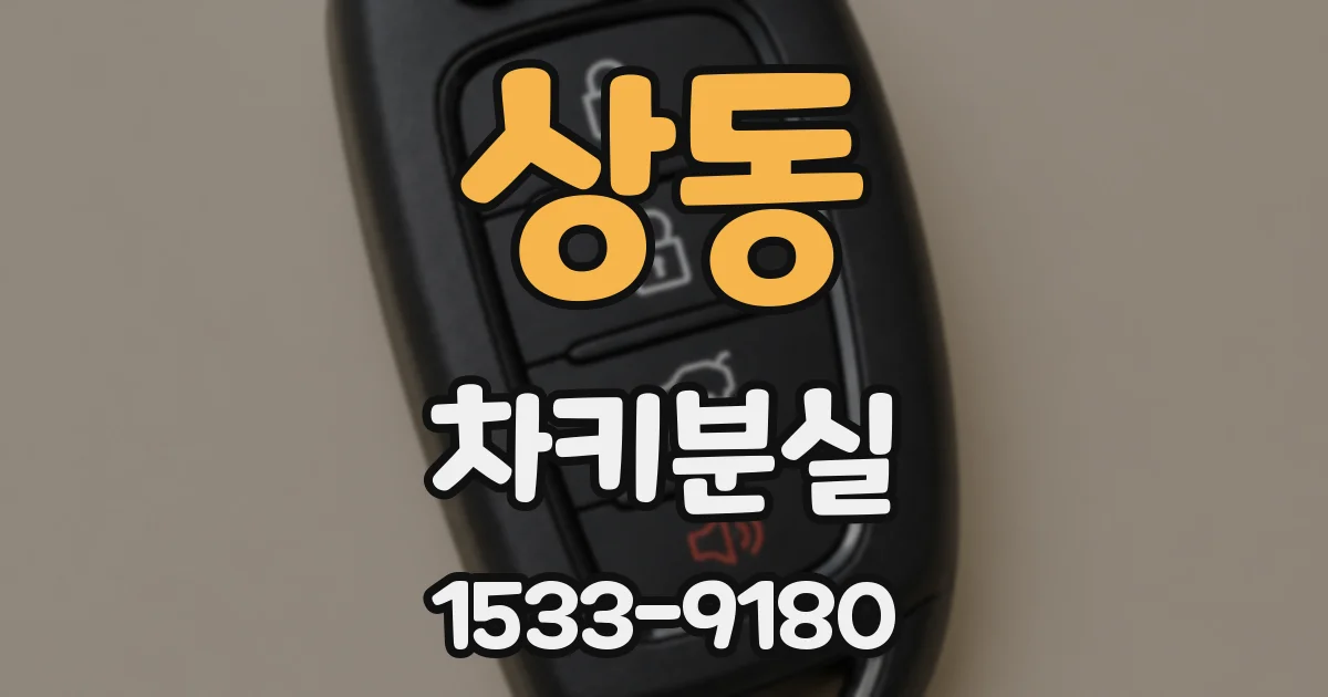 상동 차키분실