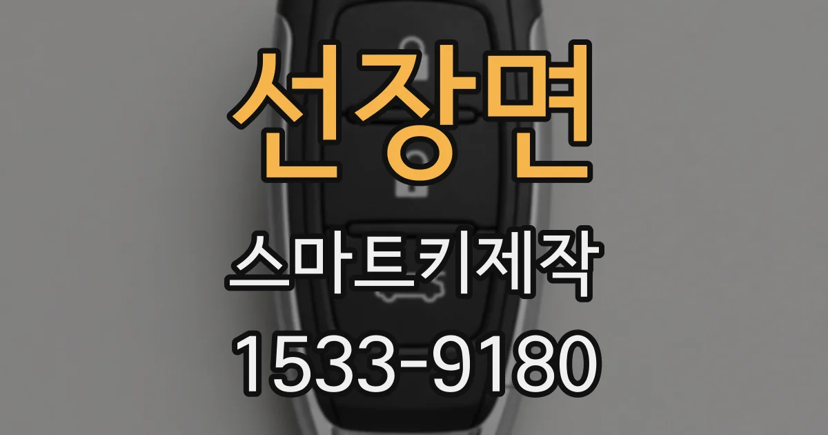 선장면 스마트키제작