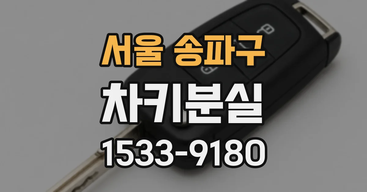 서울 송파구 차키분실