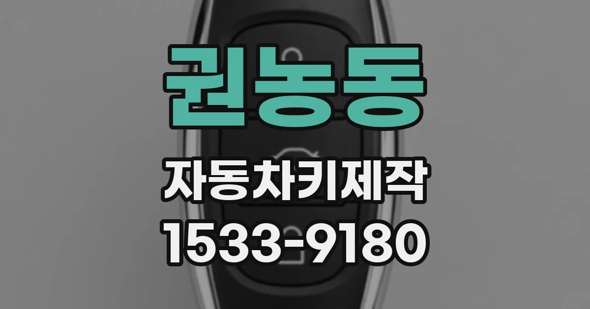권농동 자동차키제작