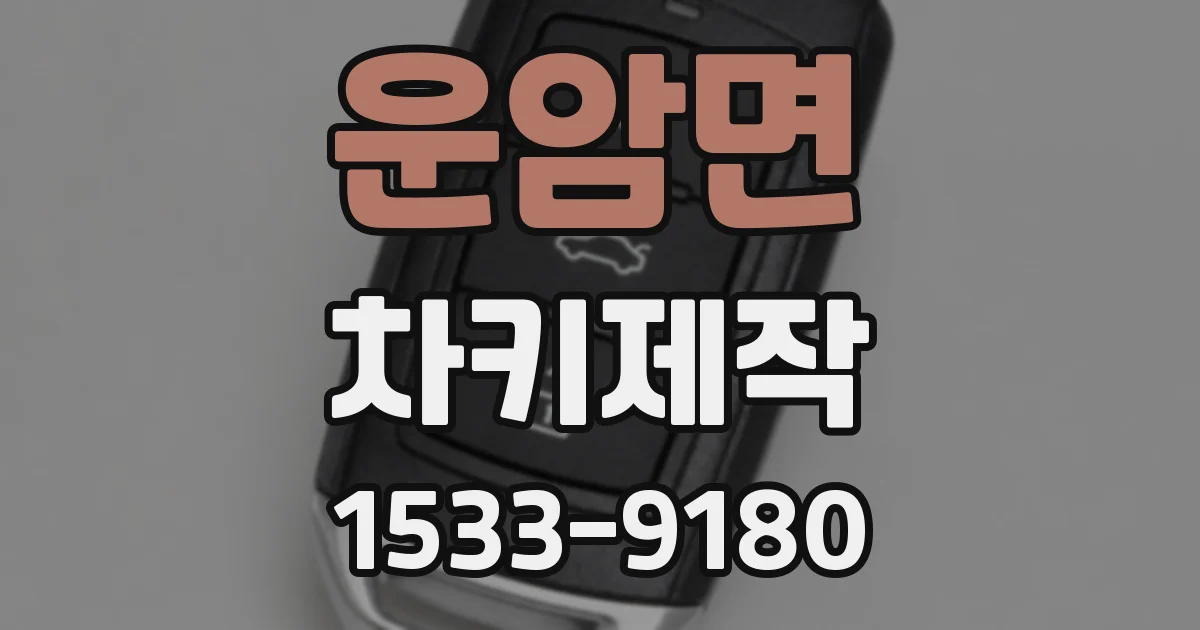 운암면 차키제작