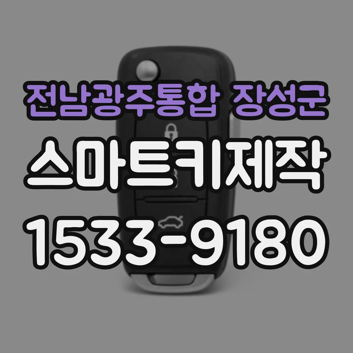 전남광주통합 장성군 스마트키제작