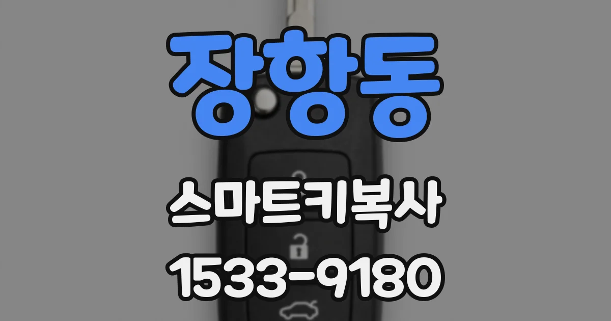 장항동 스마트키복사