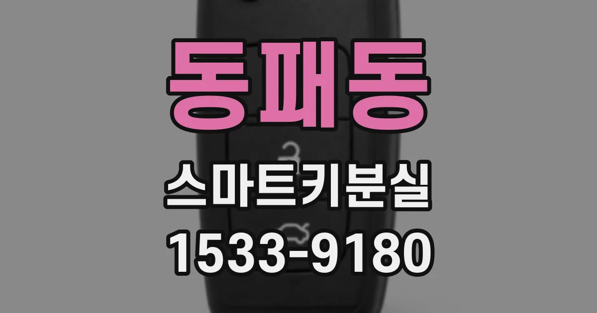 동패동 스마트키분실