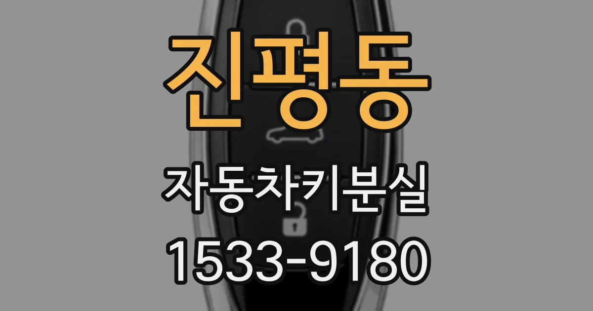 진평동 자동차키분실