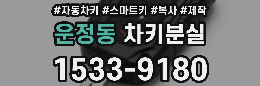 운정동 차키분실