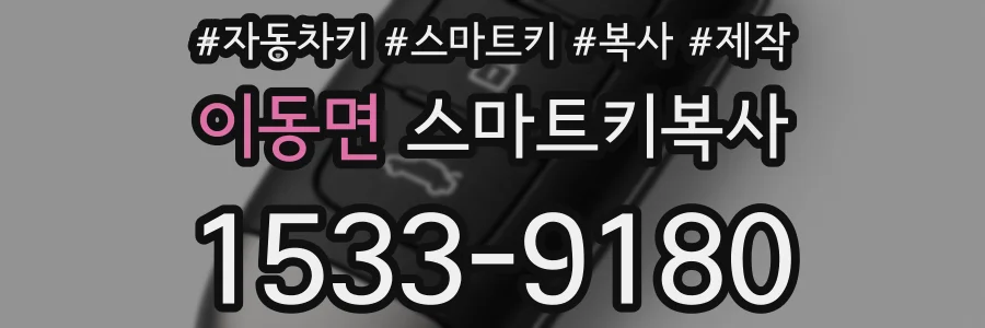 이동면 스마트키복사