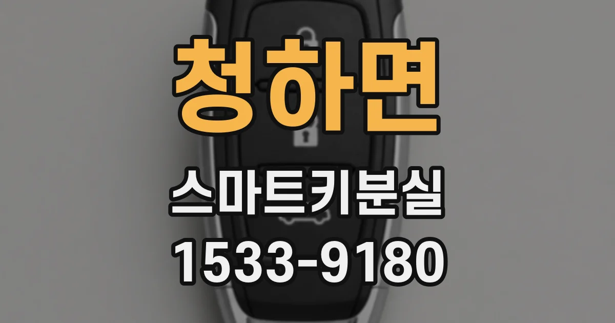 청하면 스마트키분실