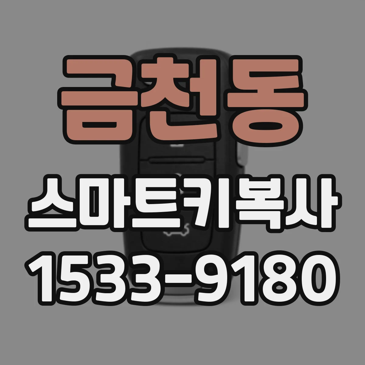 금천동 스마트키복사
