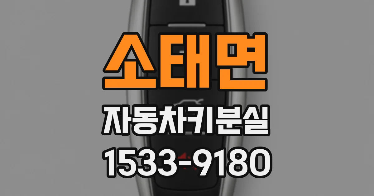 소태면 자동차키분실