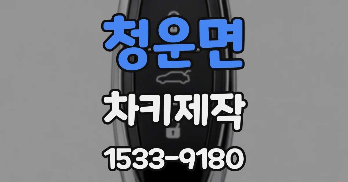 청운면 차키제작