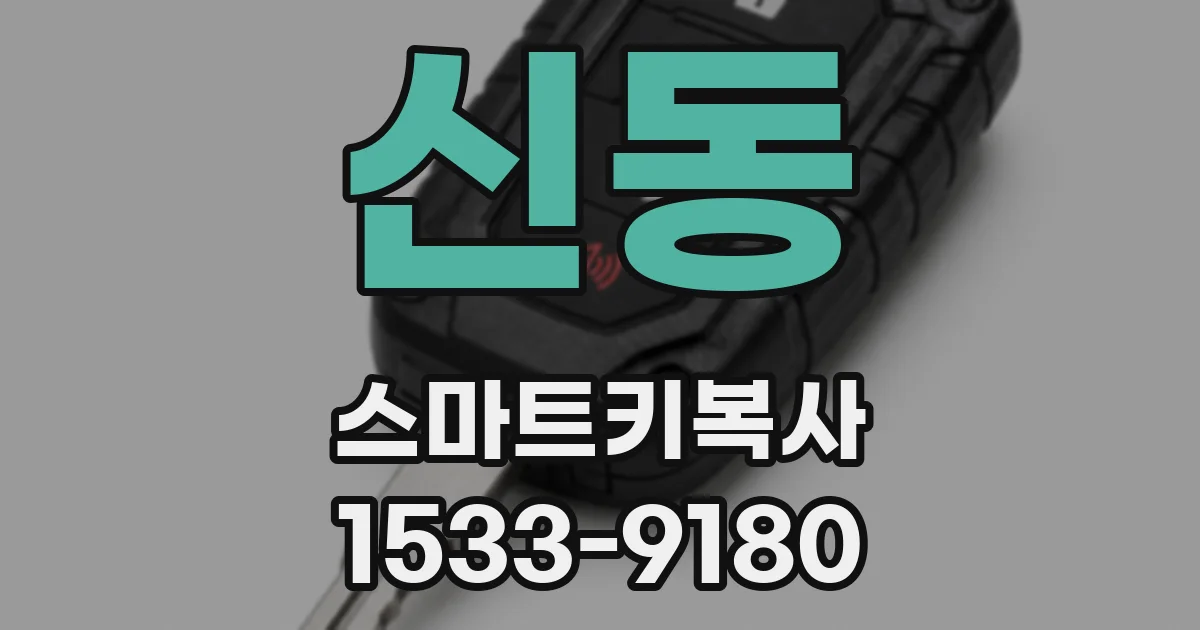 신동 스마트키복사