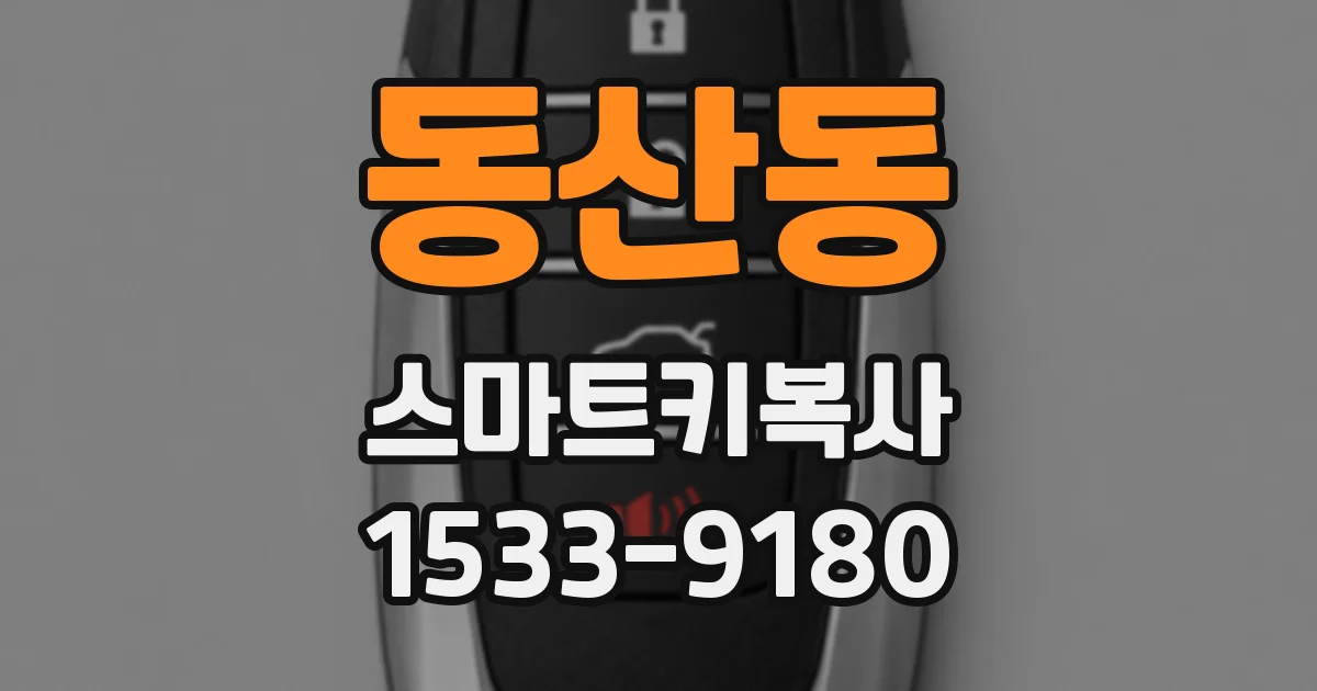 동산동 스마트키복사
