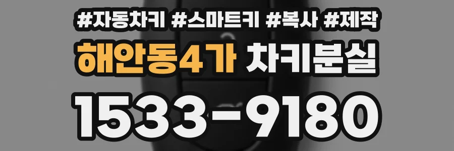 해안동4가 차키분실