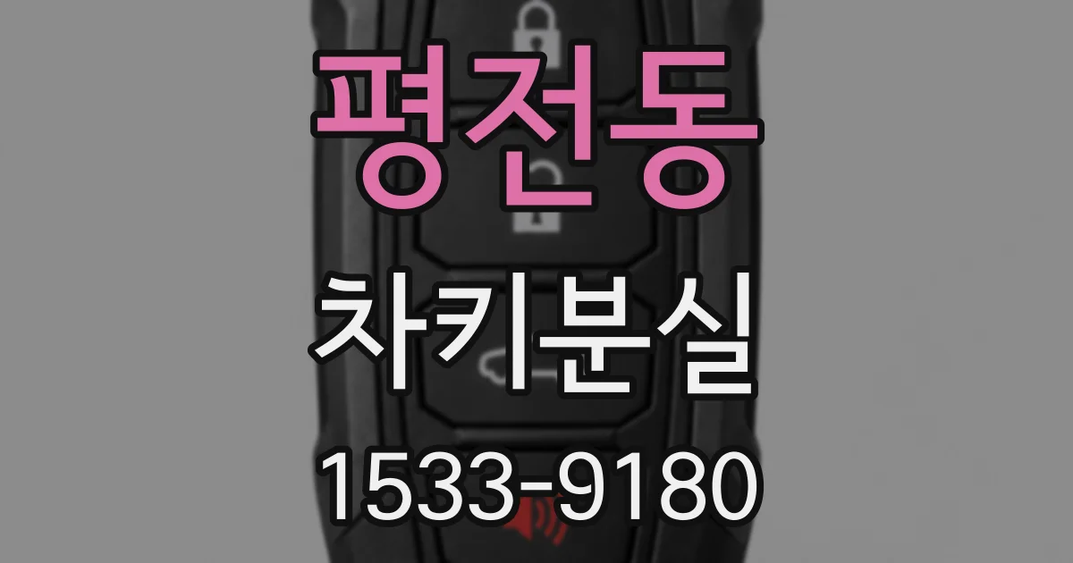 평전동 차키분실