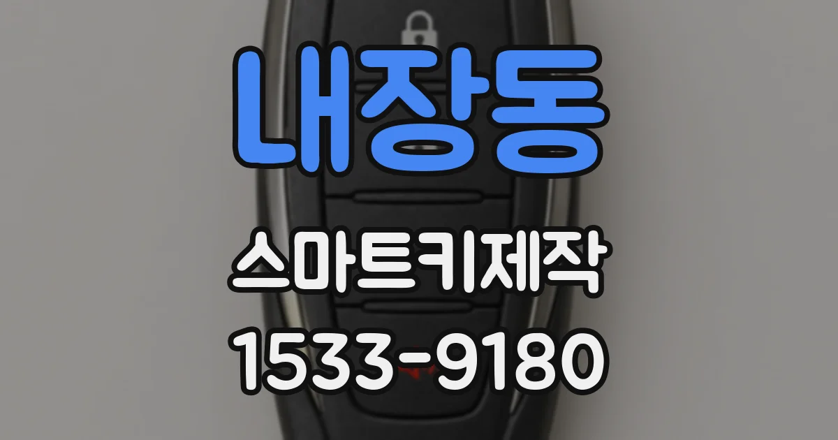 내장동 스마트키제작
