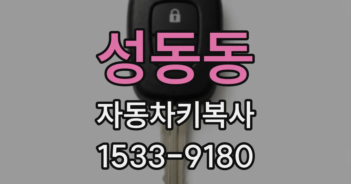 성동동 자동차키복사