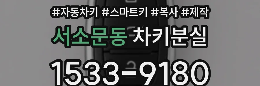 서소문동 차키분실