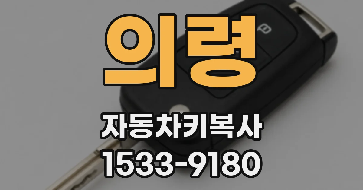 의령 자동차키복사