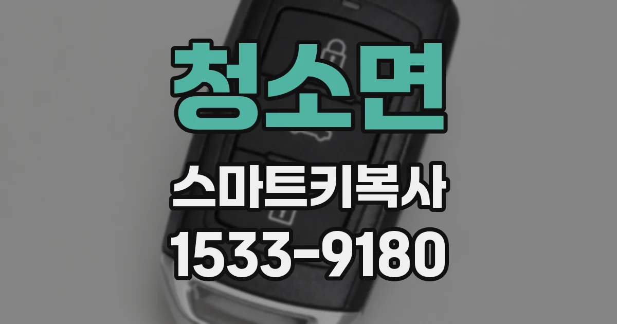 청소면 스마트키복사