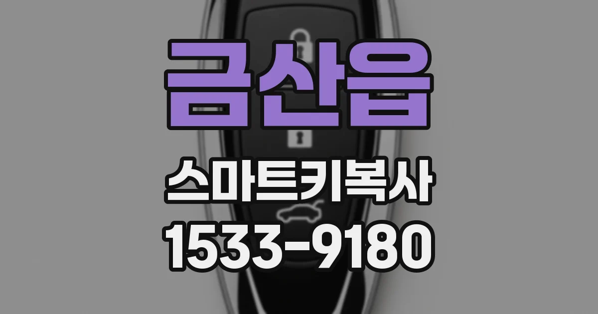 금산읍 스마트키복사