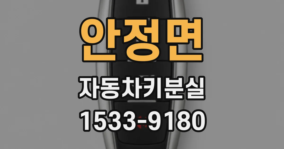 안정면 자동차키분실