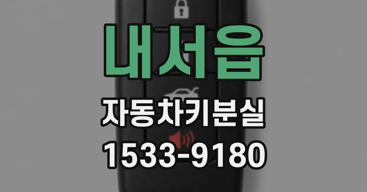 내서읍 자동차키분실