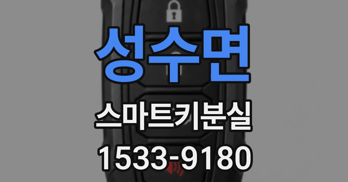성수면 스마트키분실