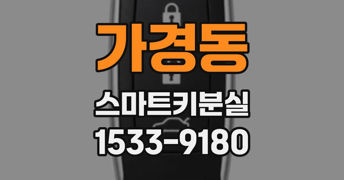 가경동 스마트키분실