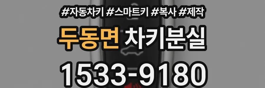 두동면 차키분실