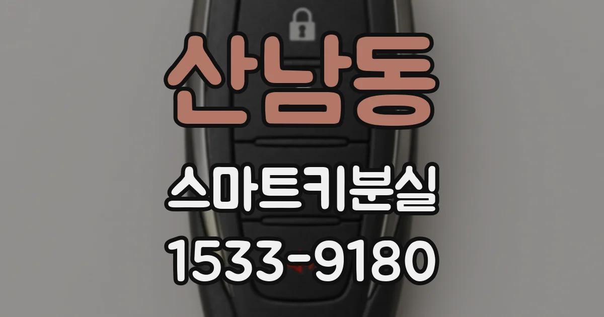 산남동 스마트키분실