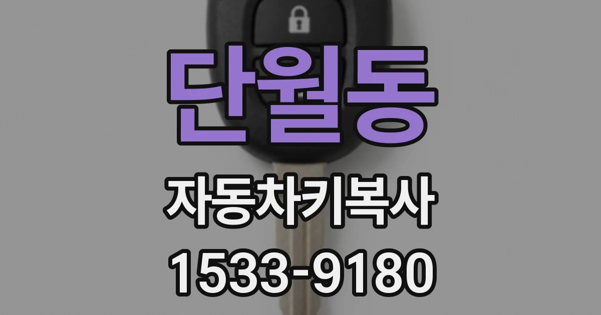 단월동 자동차키복사