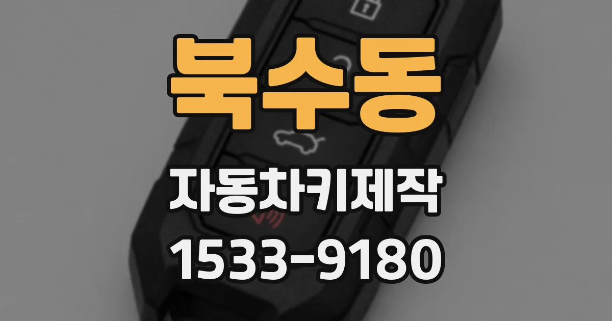북수동 자동차키제작