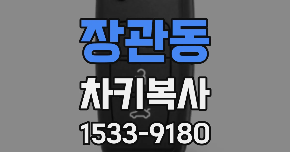 장관동 차키복사