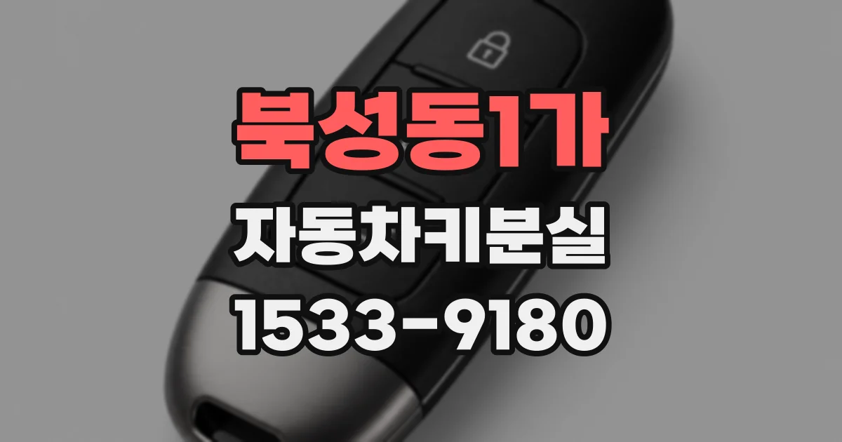북성동1가 자동차키분실