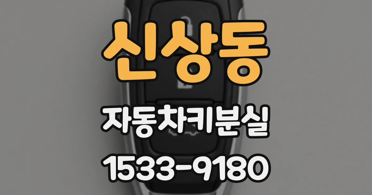 신상동 자동차키분실