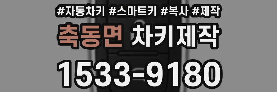 축동면 차키제작
