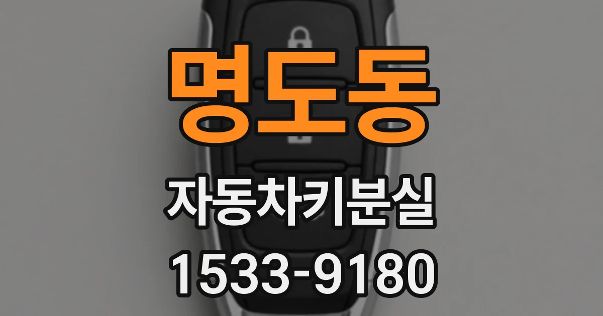 명도동 자동차키분실