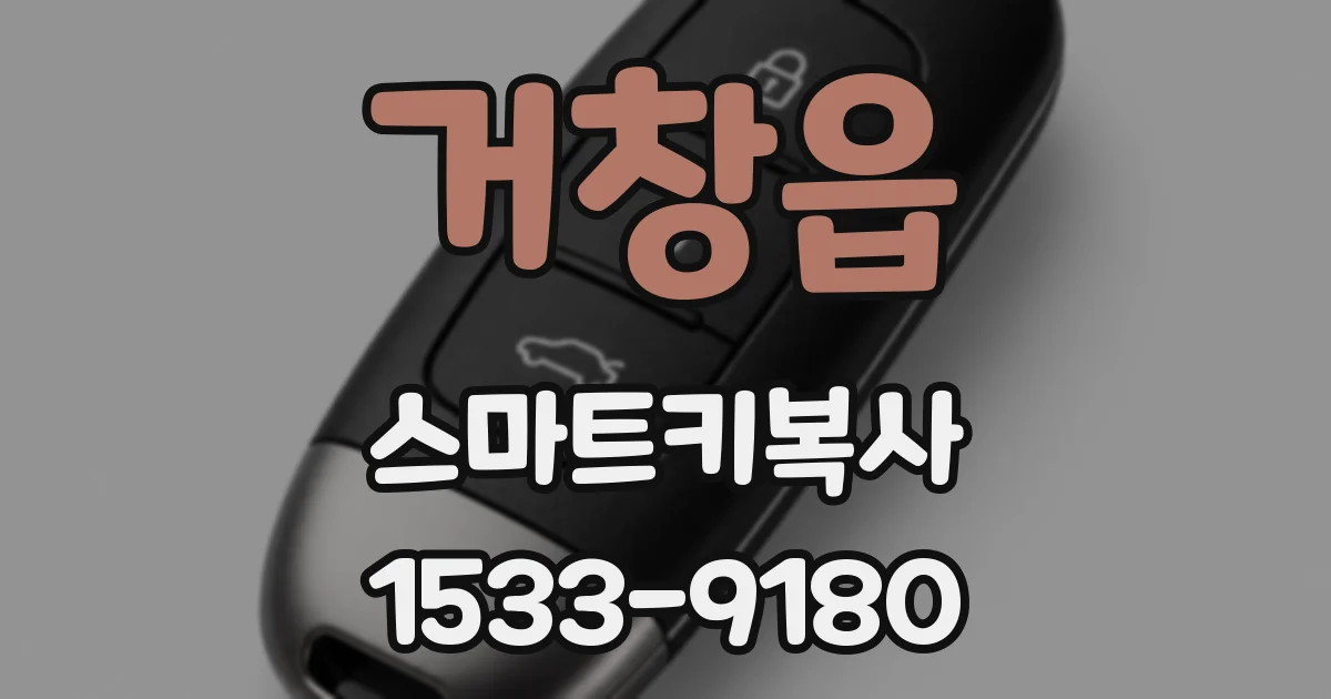 거창읍 스마트키복사