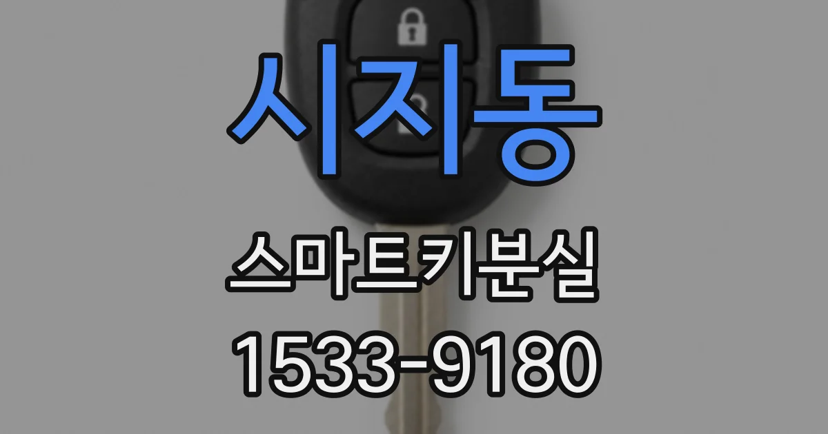 시지동 스마트키분실