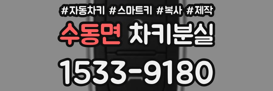 수동면 차키분실