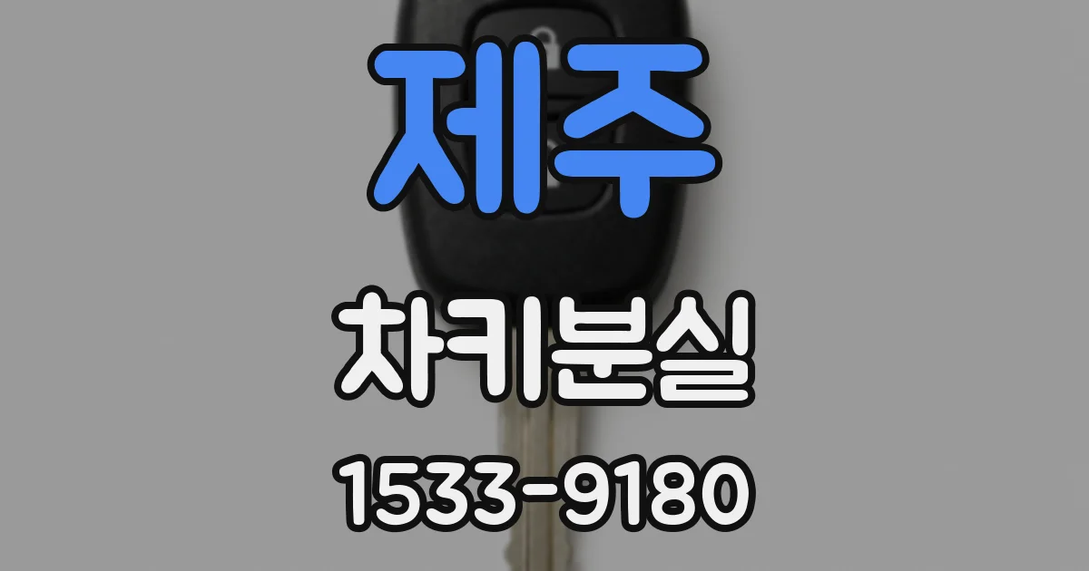 제주 차키분실