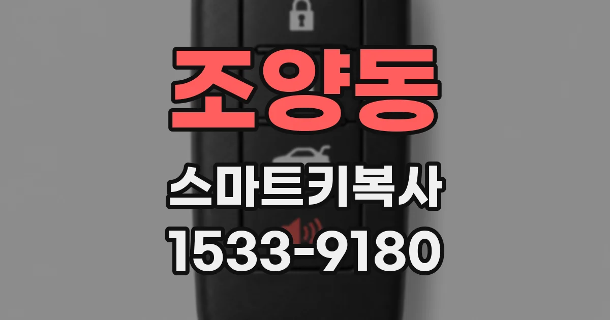 조양동 스마트키복사