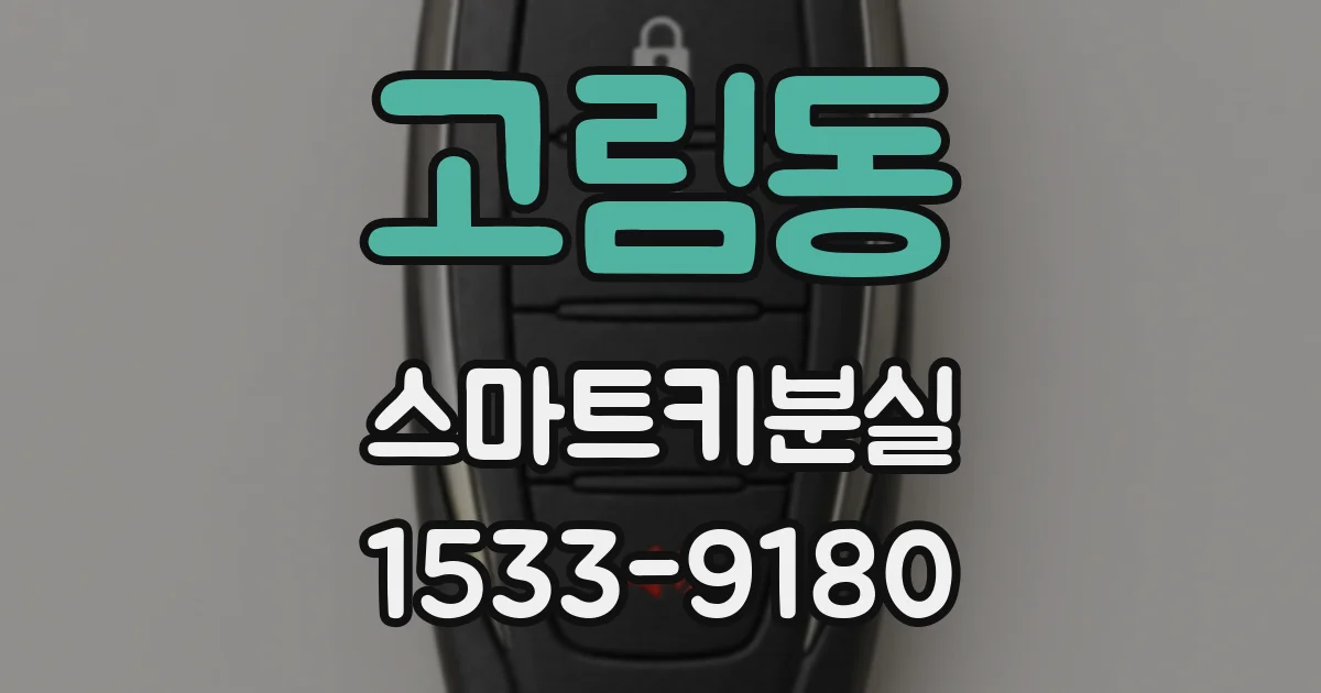 고림동 스마트키분실