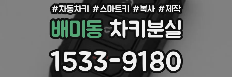 배미동 차키분실