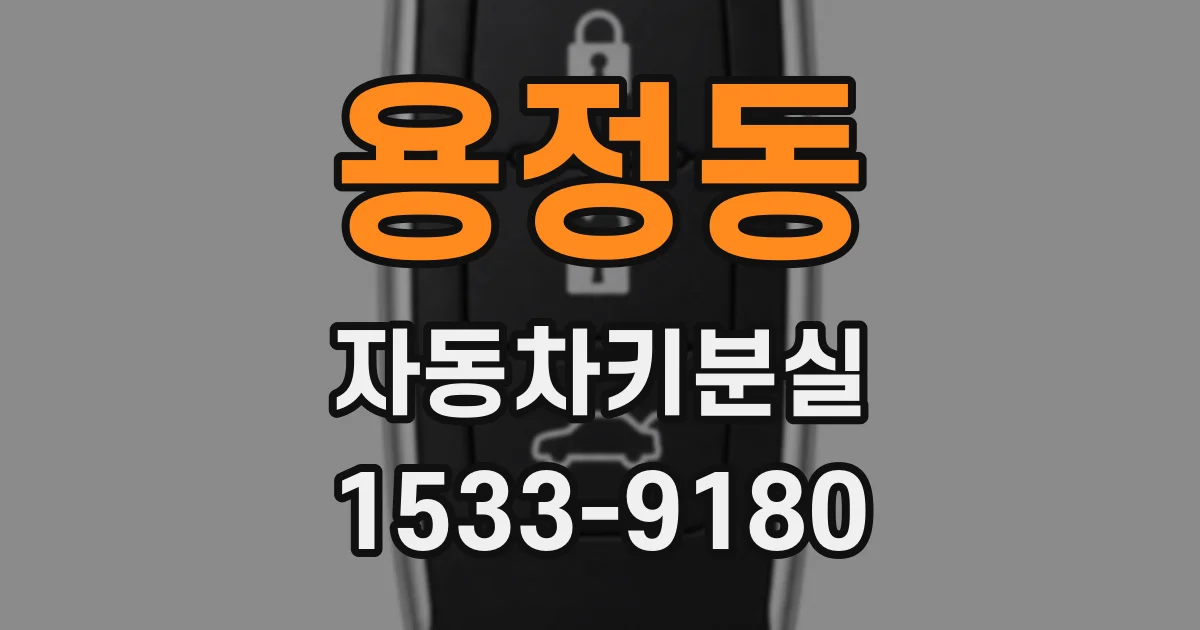 용정동 자동차키분실