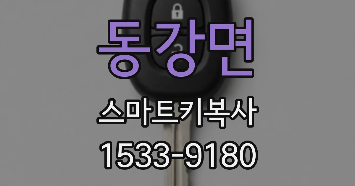 동강면 스마트키복사