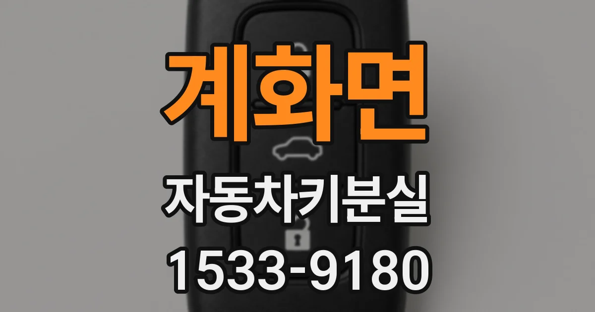 계화면 자동차키분실